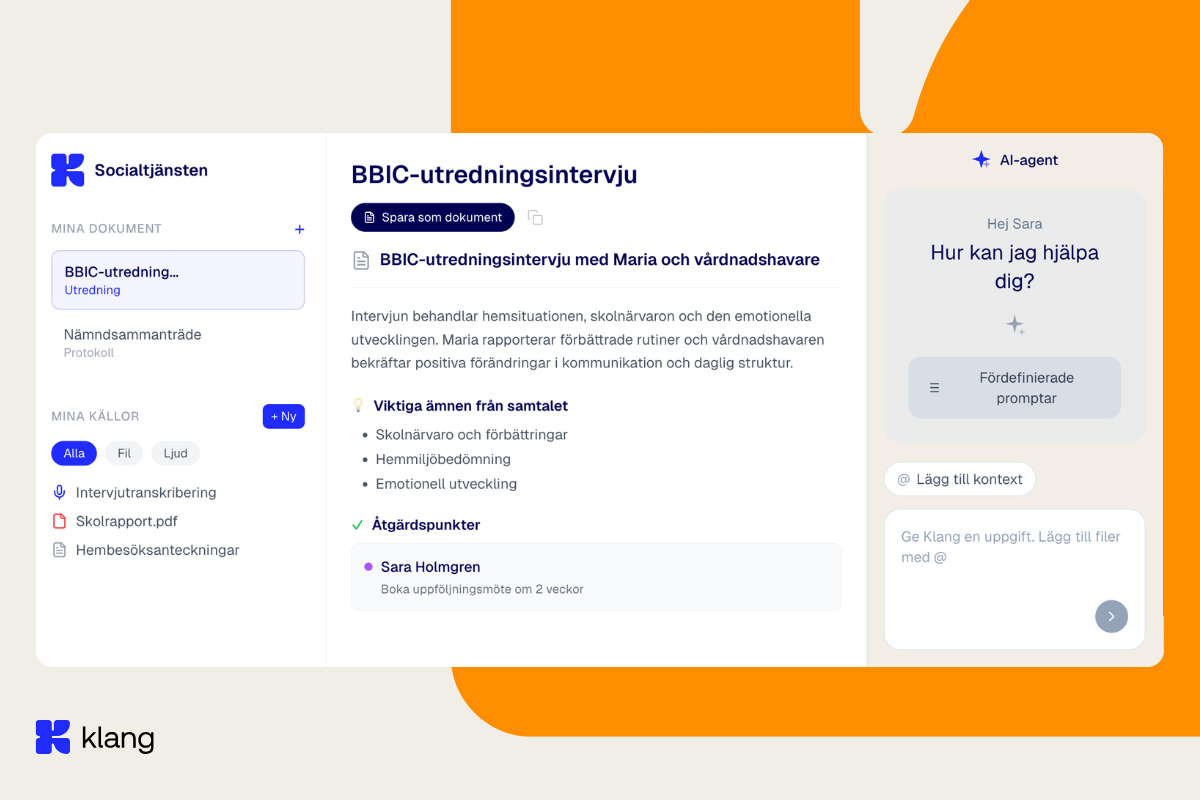 AI-transkriberingstjänst